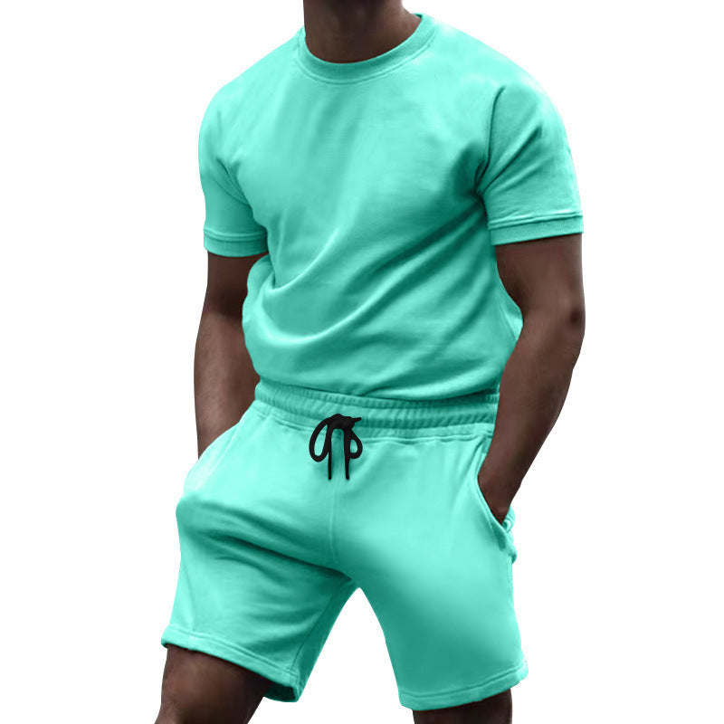 Ensemble Homme T-Shirt + Short – Sport Décontracté Été
