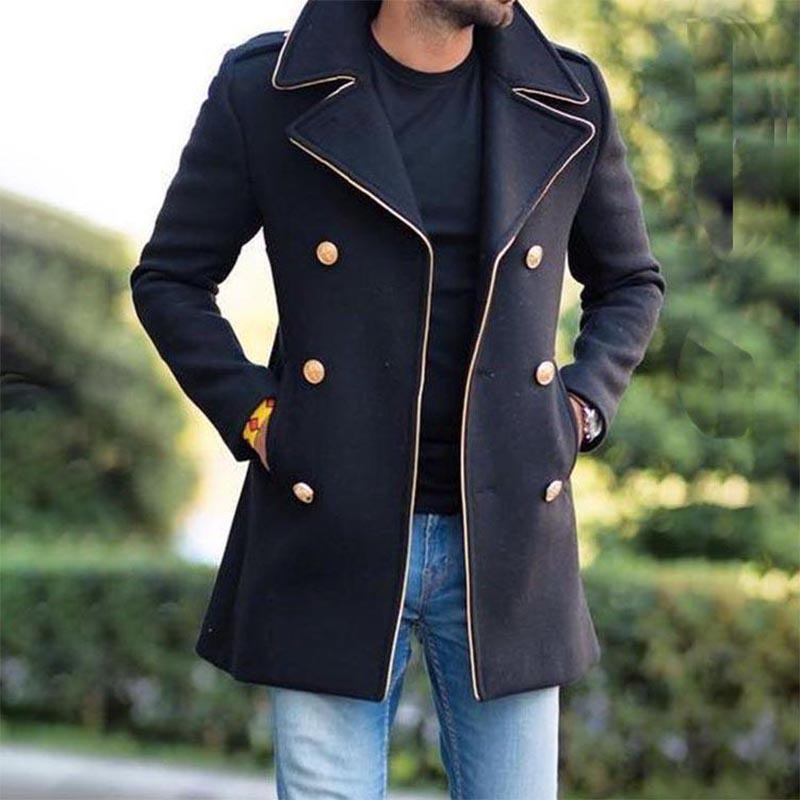 Manteau Long Homme Élégant | Style Urbain Chic – Coupe Ajustée
