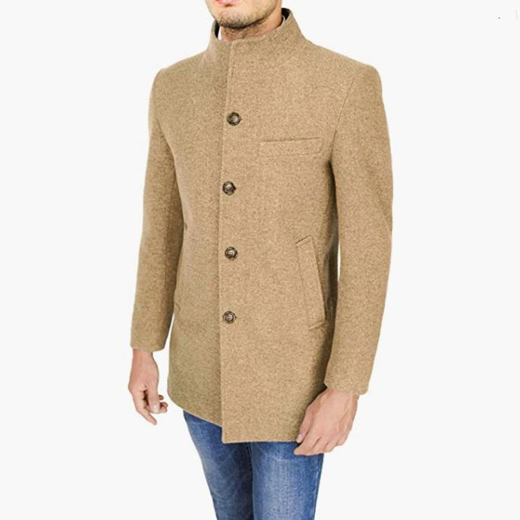Manteau élégant homme – Coupe droite minimaliste
