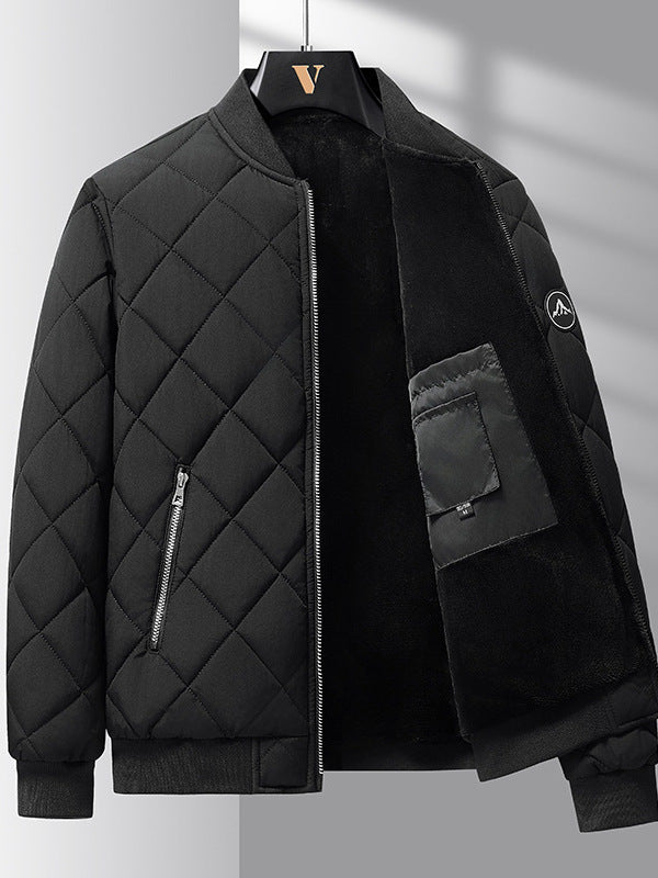 Veste Matelassée Homme Hiver Épais – Doublure Velours Chaude