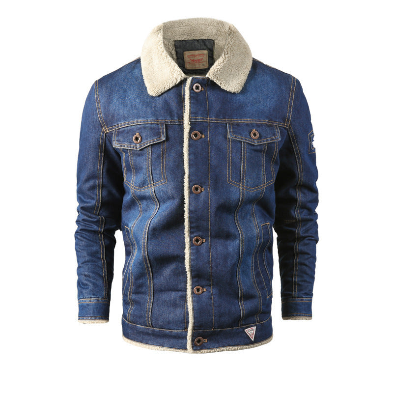 Veste en Jean Sherpa Homme – Style Urbain & Hiver Chaud