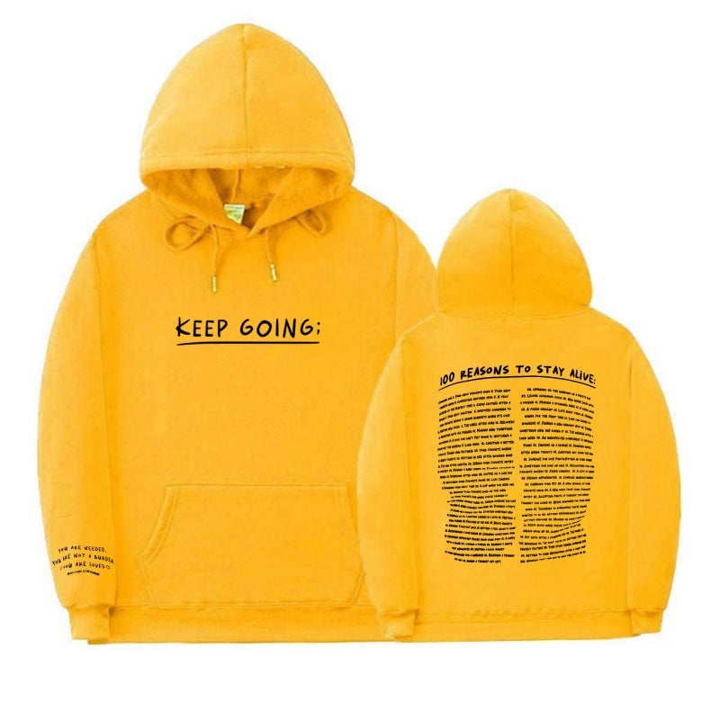 Hoodie "KEEP GOING;" – Motivation & Confort au quotidien
