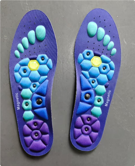 Semelles Magnétiques Réflexologie – Massage Pieds, Circulation Sanguine & Soulagement Douleurs
