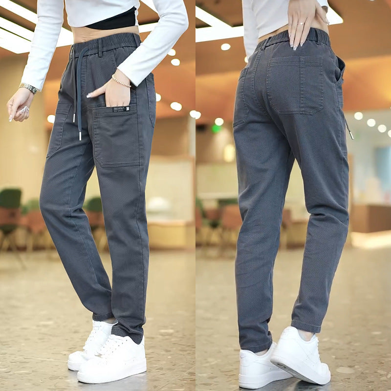 Pantalon Cargo Chic & Confort – Taille Haute, Look Urbain Décontracté Sports Fashion