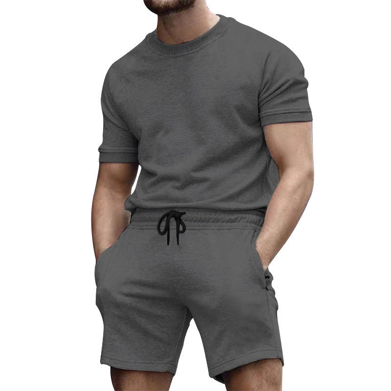 Ensemble Homme T-Shirt + Short – Sport Décontracté Été