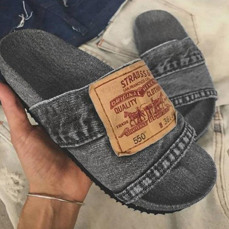 Sandales Denim Levi’s Style – Patch Vintage & Design Jean Unique
