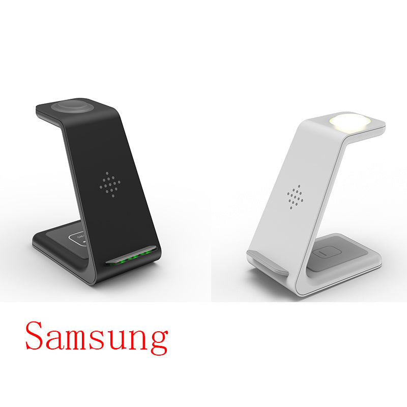Chargeur Sans Fil 3 en 1 – Station de Chargement Rapide pour Smartphone, Montre et Écouteurs