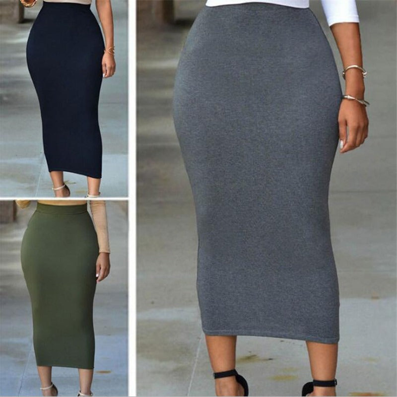 Jupe Crayon Femme – Taille Haute, Moulante & Élégante | Effet Sculptant
