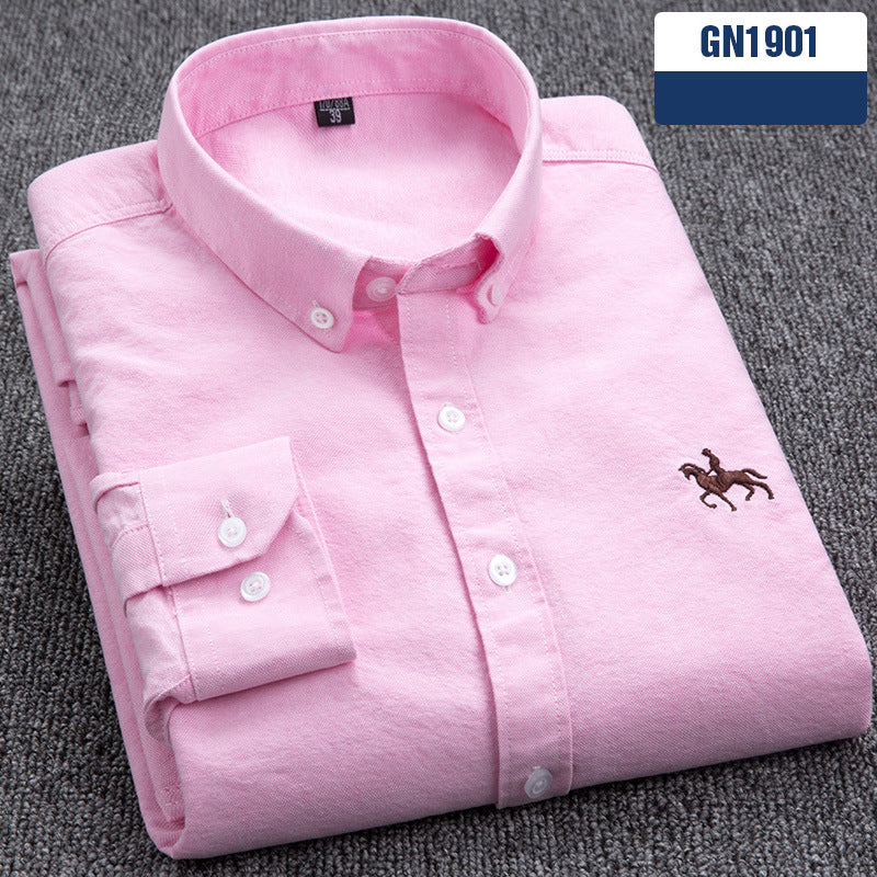 Chemise “Style Polo Club” – Rayures Élégantes Multicolores