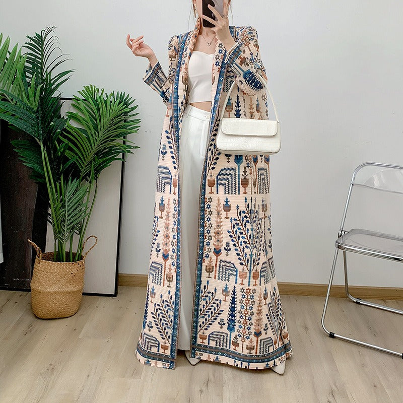 Robe Longue Fluide à Imprimé Floral – Style Bohème Chic Coloré