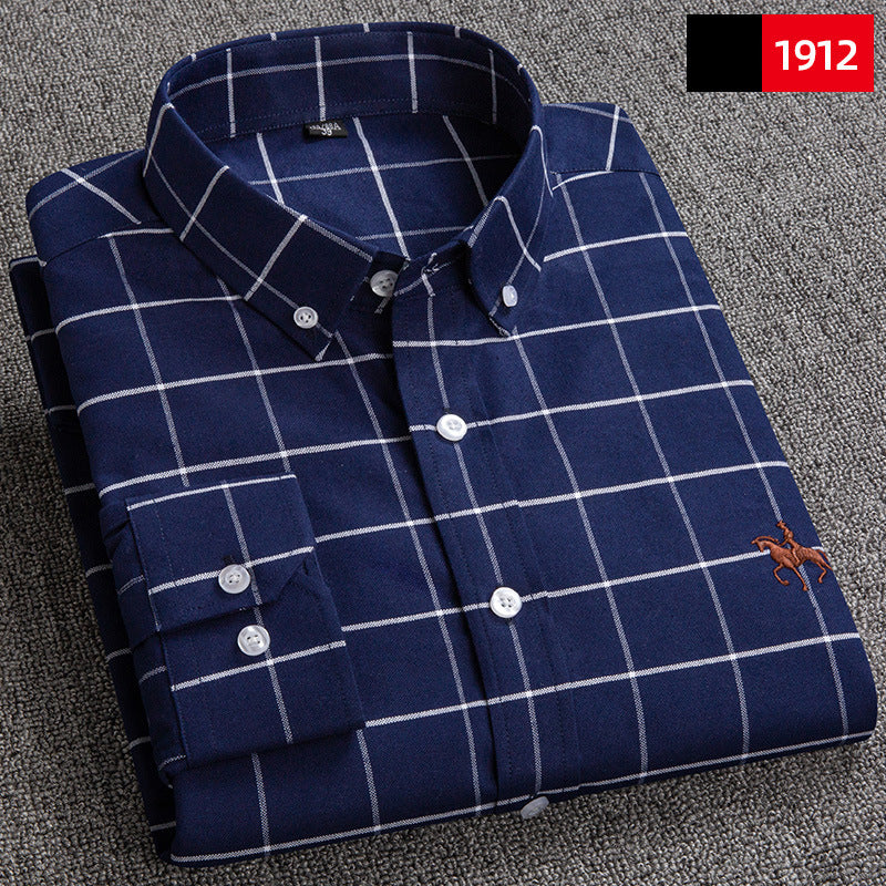 Chemise “Style Polo Club” – Rayures Élégantes Multicolores