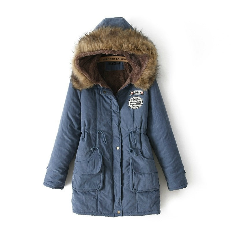 Parka d’Hiver Femme Doublée Polaire | Capuche Fourrure Chaude et Élégante – Disponible en Plusieurs Couleurs