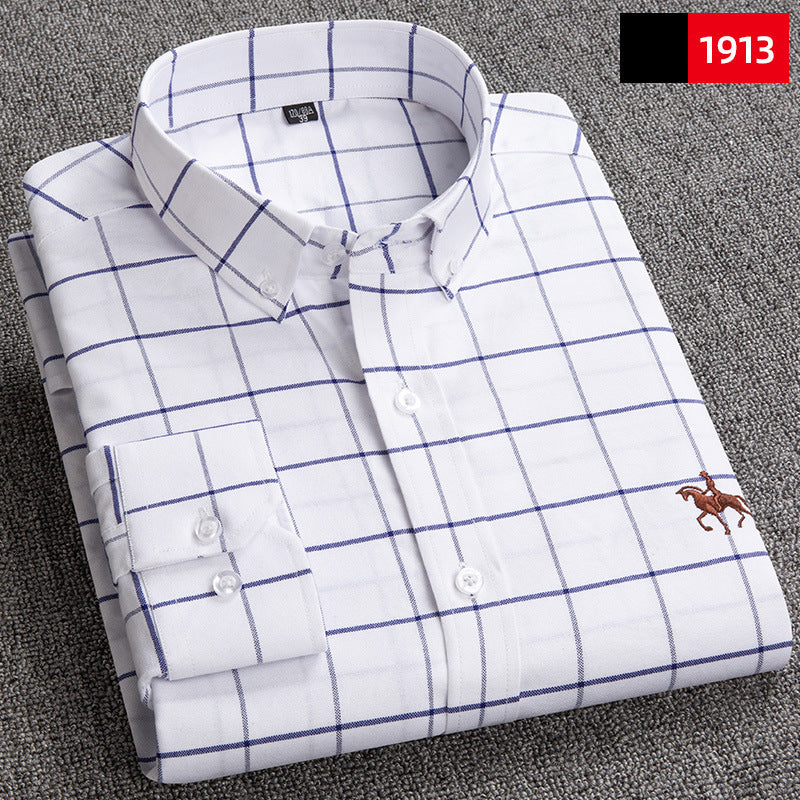 Chemise “Style Polo Club” – Rayures Élégantes Multicolores
