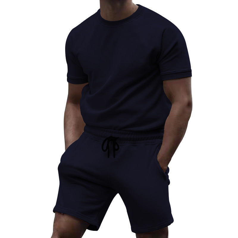 Ensemble Homme T-Shirt + Short – Sport Décontracté Été