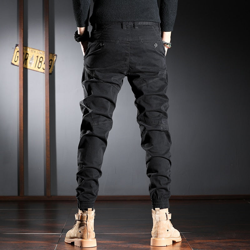 Pantalon Cargo Kaki Homme – Style Militaire Urbain | Coupe Slim Jogger