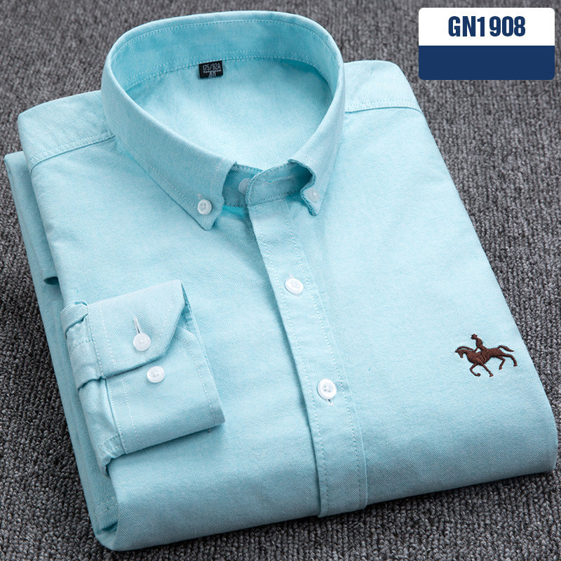 Chemise “Style Polo Club” – Rayures Élégantes Multicolores