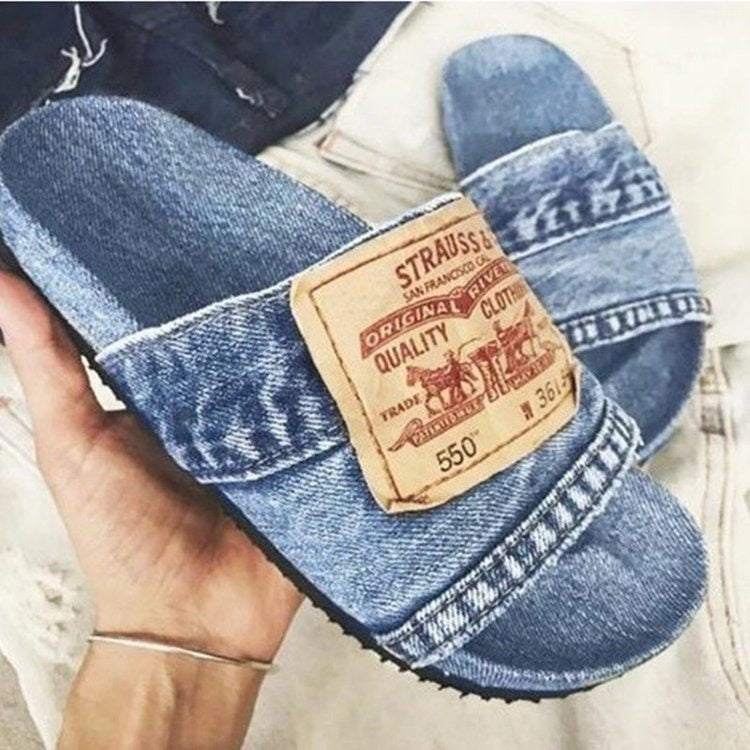 Sandales Denim Levi’s Style – Patch Vintage & Design Jean Unique