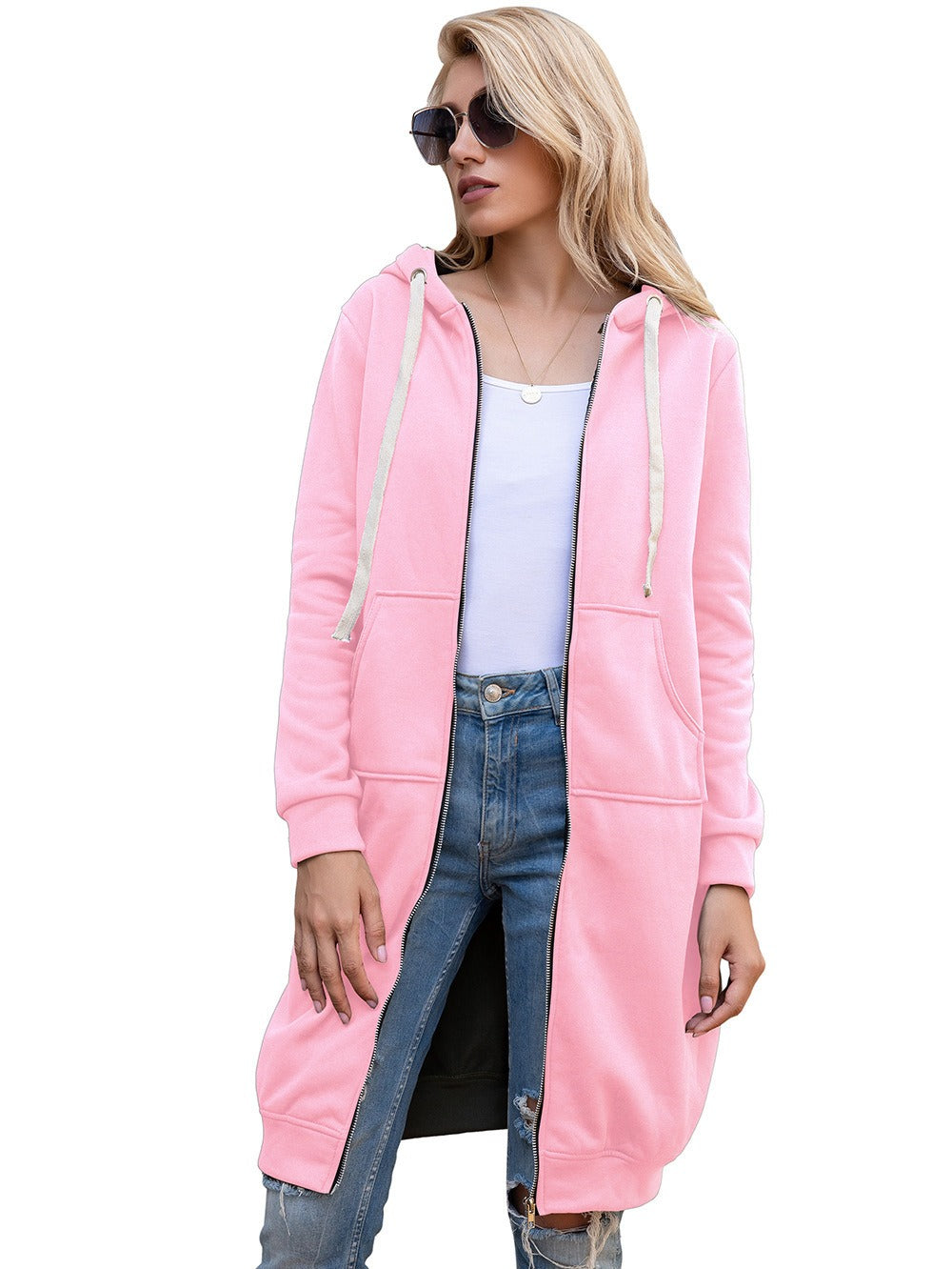 Veste Longue à Capuche Femme – Streetwear Chic & Confort