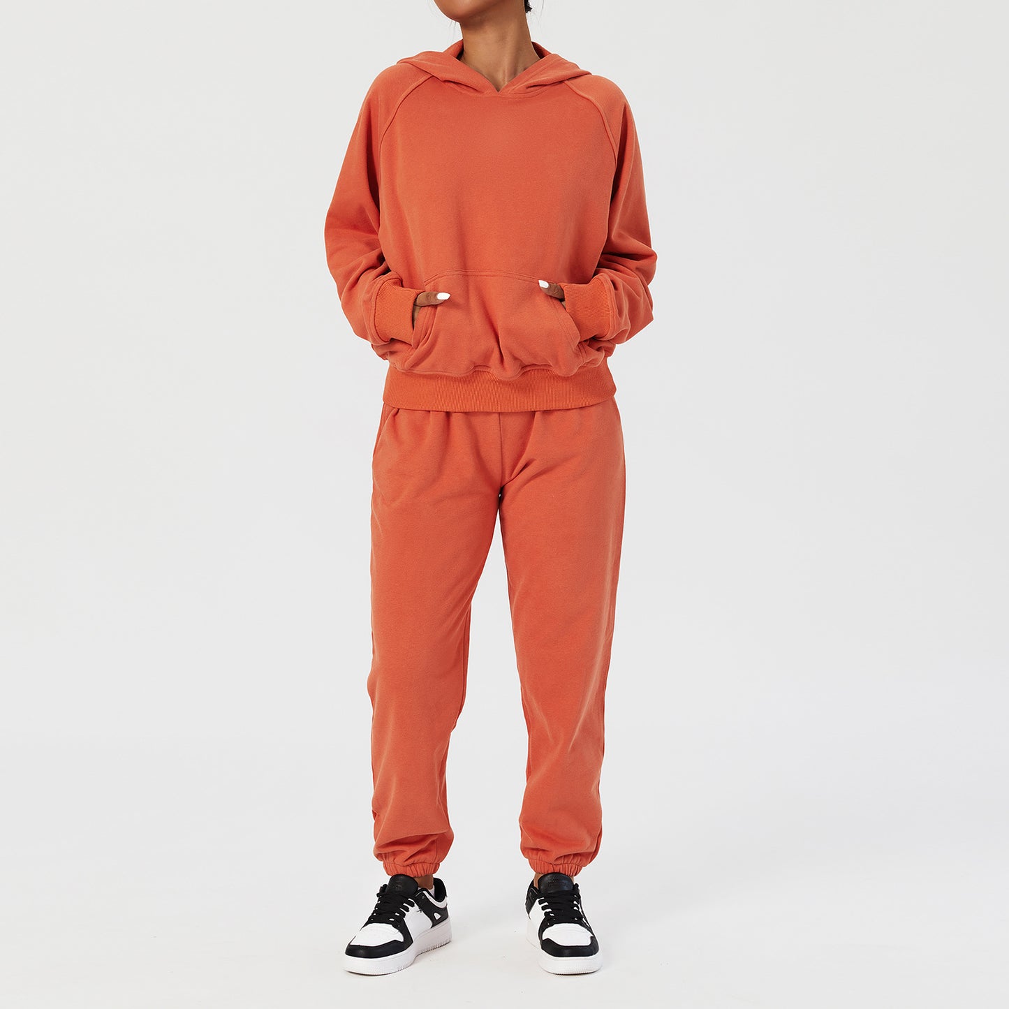 Ensemble Jogging Premium Femme – Hoodie Oversize + Pantalon Doublé Polaire