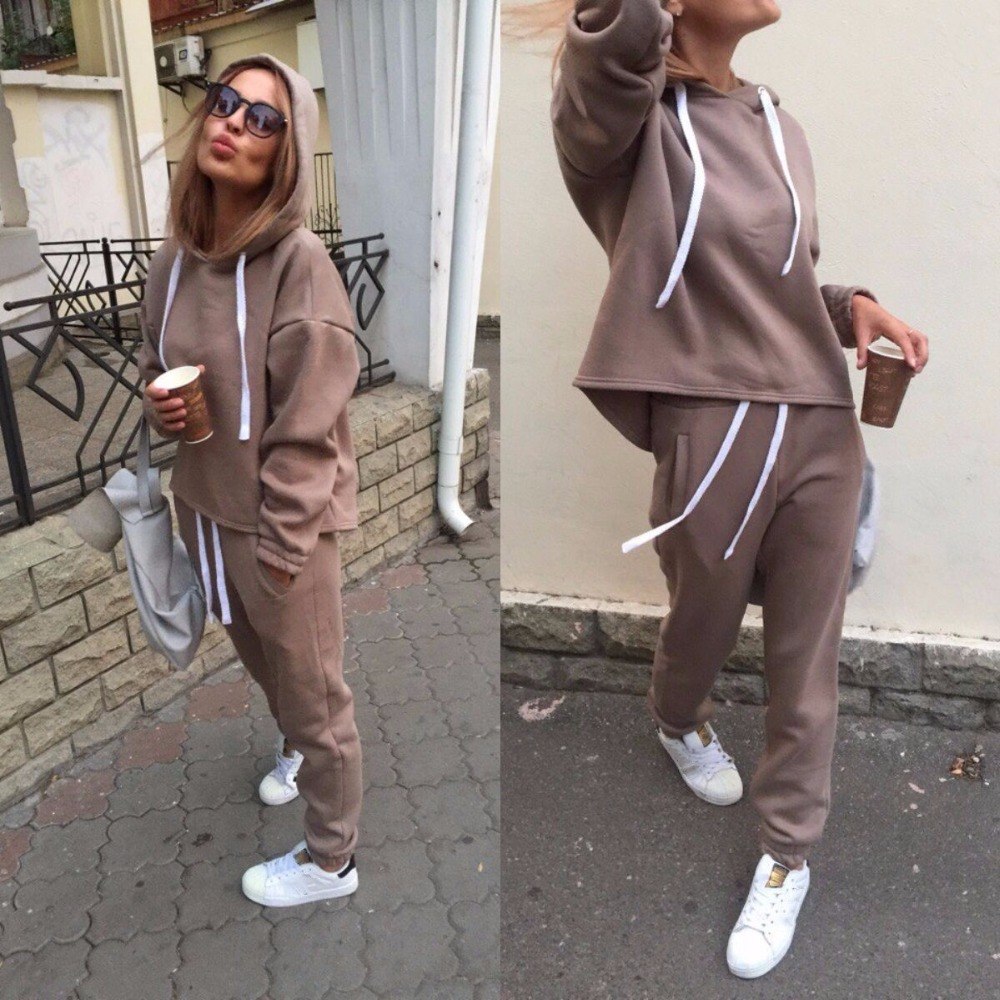 Survêtement Femme 2 Pièces – Hoodie Oversize & Jogging Douillet