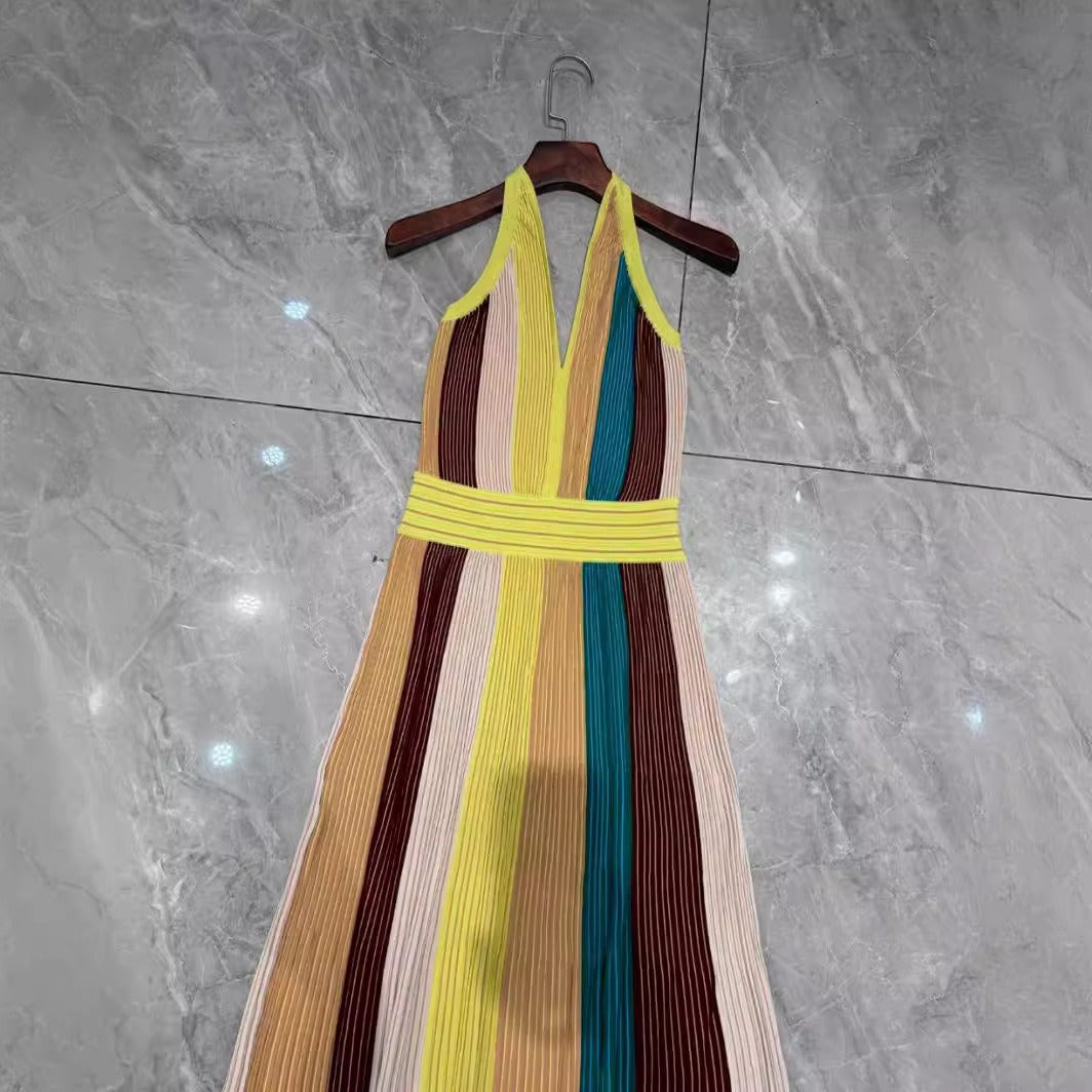 Robe Plissée Haute Couture “Élégance Crème” – Finition Premium & Confort Absolu