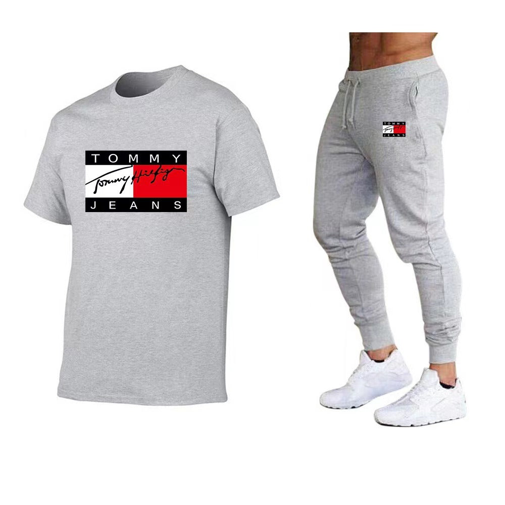 Ensemble décontracté homme – T-shirt + Jogging “Tommy Jeans Style