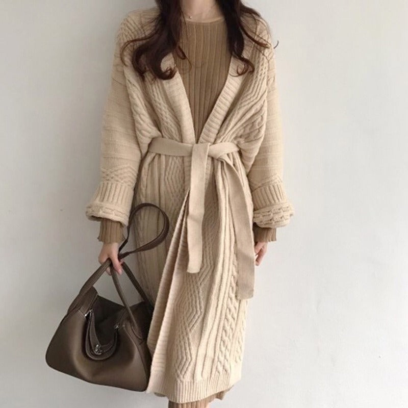 Robe-Pull Longue en Maille – Élégance & Confort en Un Seul Look