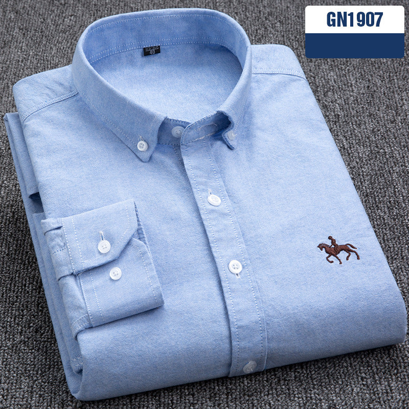 Chemise “Style Polo Club” – Rayures Élégantes Multicolores