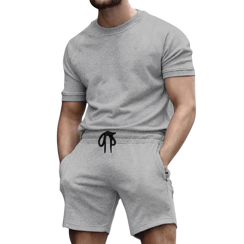 Ensemble Homme T-Shirt + Short – Sport Décontracté Été
