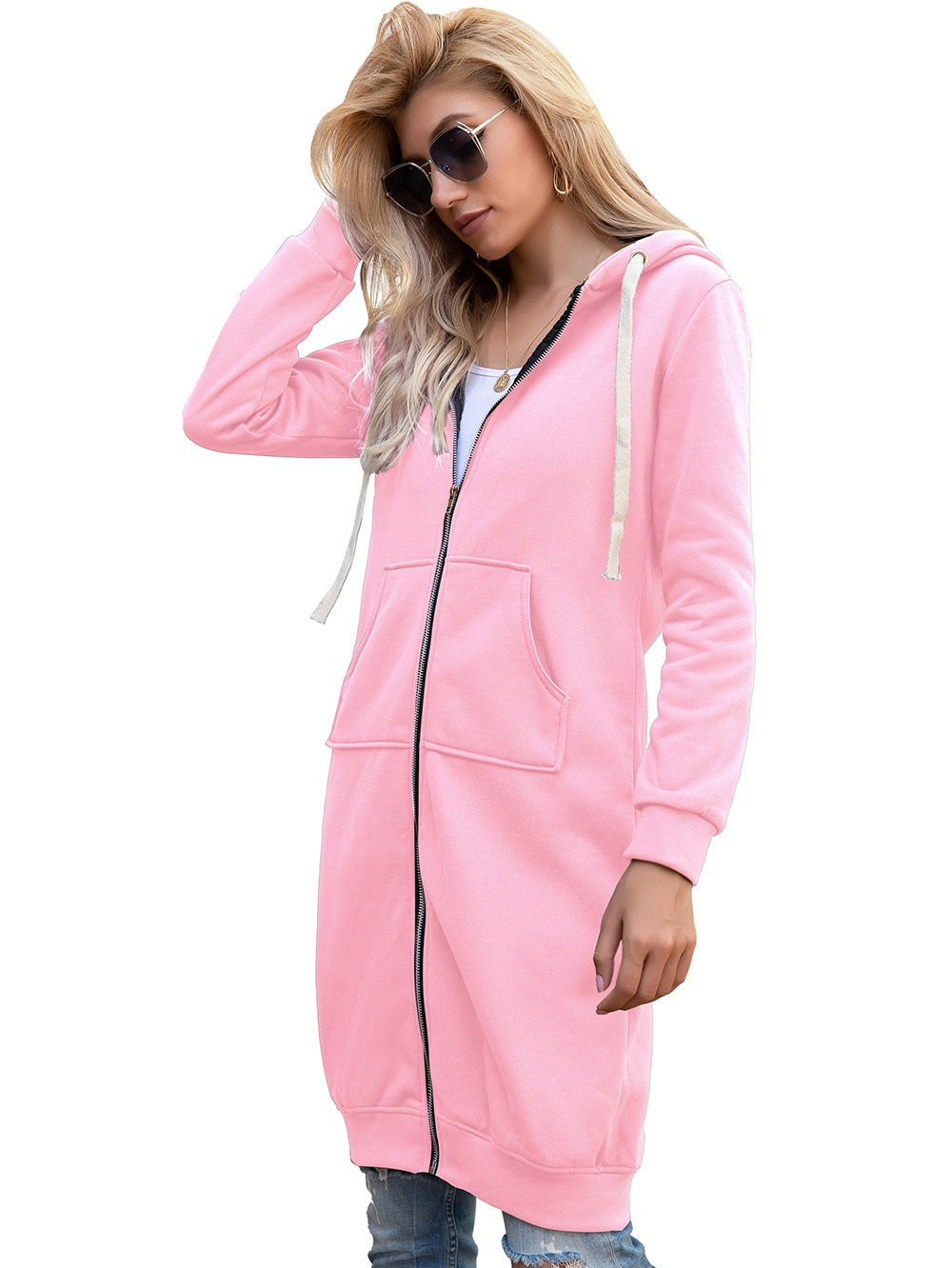 Veste Longue à Capuche Femme – Streetwear Chic & Confort