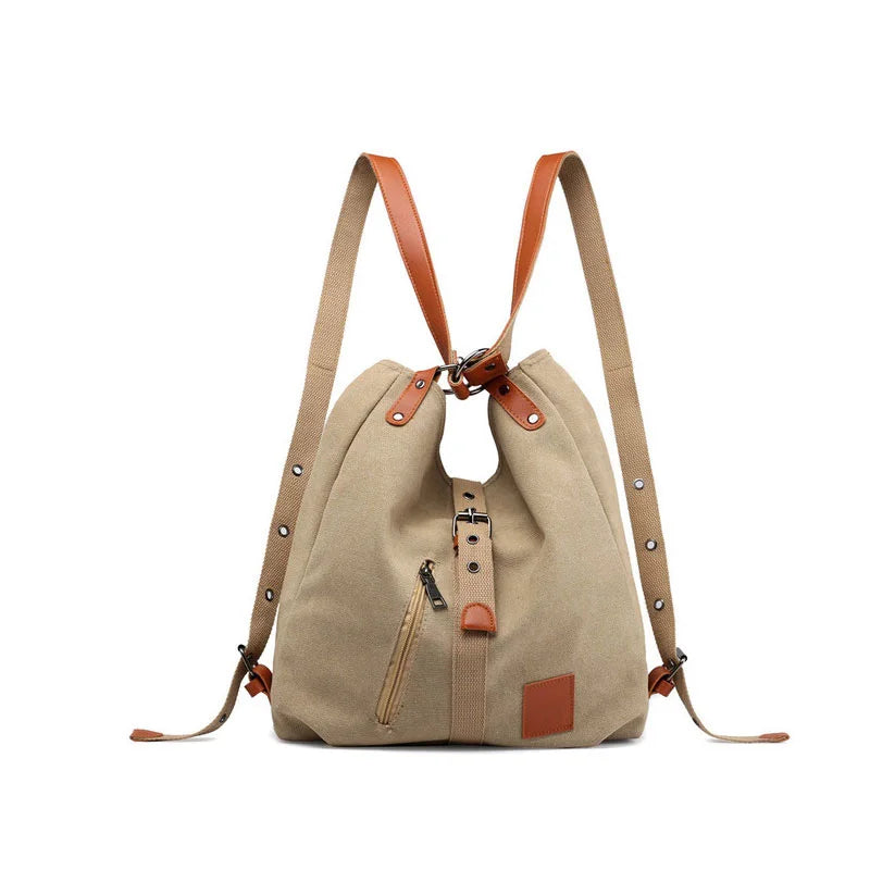 Sac à Dos Femme Multifonction en Toile – Grande Capacité Études & Voyages