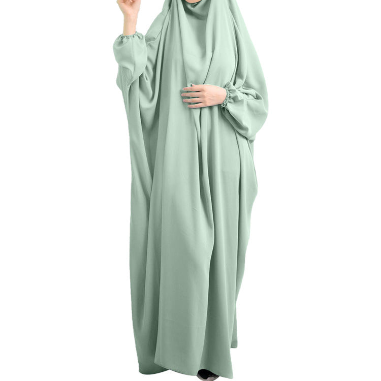 Jilbab Femme 2 pièces – Khimar long + Abaya ample | Tissu léger & couvrant | Disponible en plusieurs couleurs
