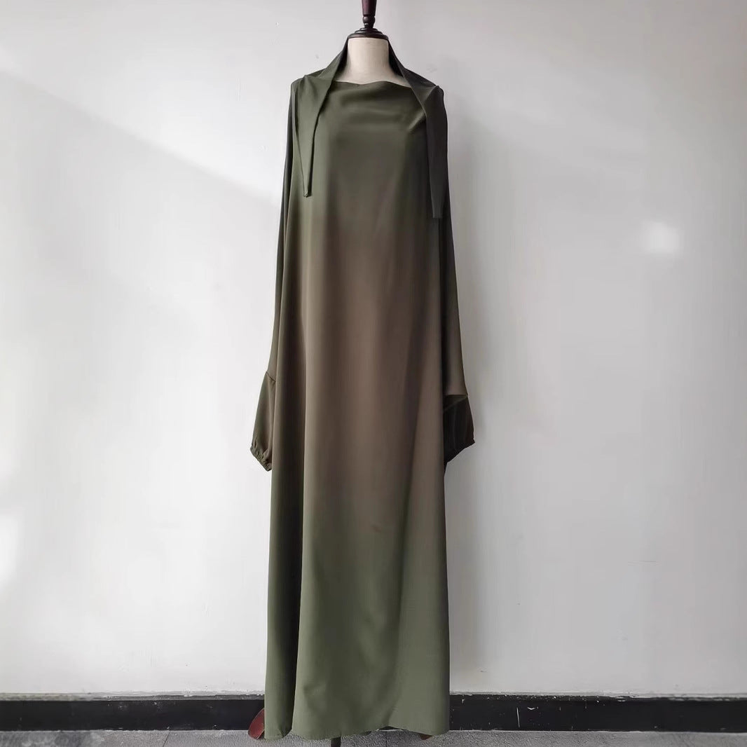Jilbab Femme 2 pièces – Khimar long + Abaya ample | Tissu léger & couvrant | Disponible en plusieurs couleurs