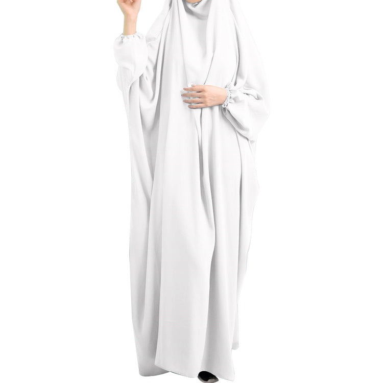 Jilbab Femme 2 pièces – Khimar long + Abaya ample | Tissu léger & couvrant | Disponible en plusieurs couleurs