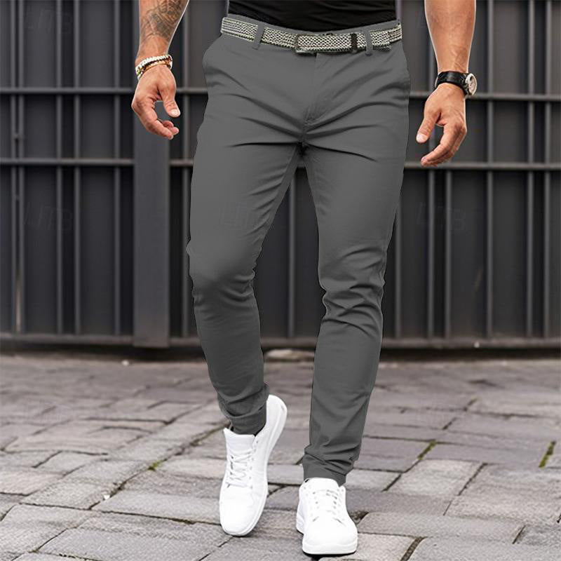 Pantalon Slim Fit Homme – Blanc Élégant
