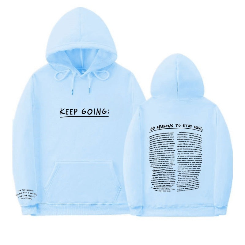 Hoodie "KEEP GOING;" – Motivation & Confort au quotidien