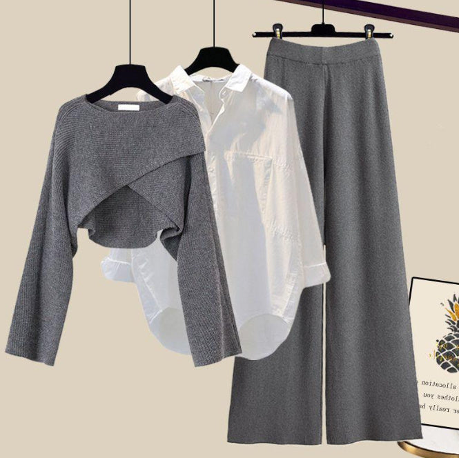 Ensemble 3 Pièces – Élégance Décontractée & Superposition Stylée