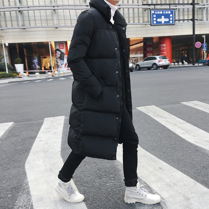 Doudoune longue noire homme, coupe urbaine chaude et stylée