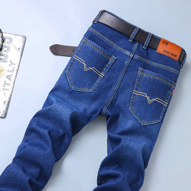 Jean Homme Coupe Classique – Bleu Denim