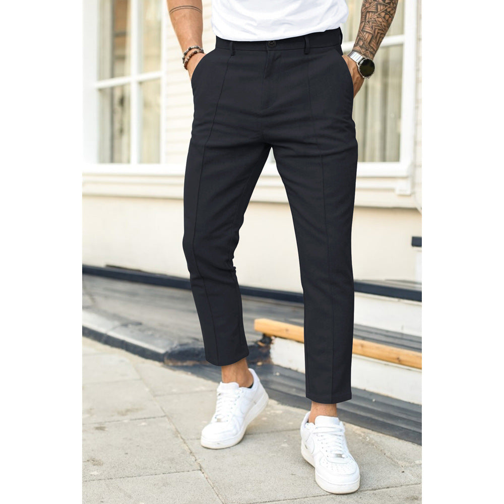 Pantalon Slim Élégant Homme – Coupe 7/8 Moderne