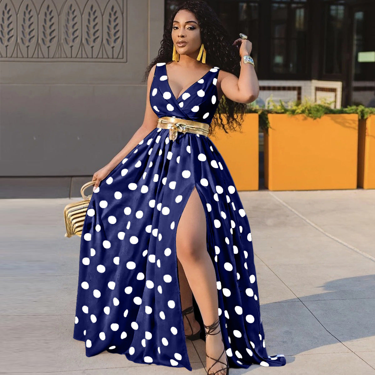 Robe Longue Fendue Femme – "Summer Diva" | Fluide, Sexy & Élégante