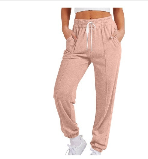 Pantalon Jogger Femme – Taille Élastique & Cordon | Pantalon de Sport Décontracté Streetwear