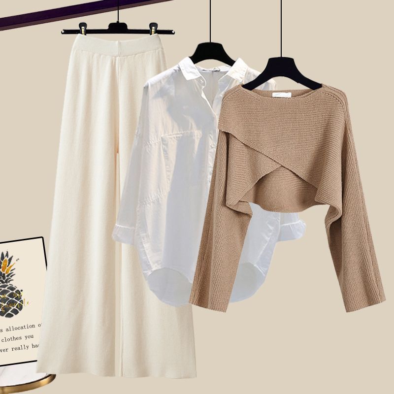 Ensemble 3 Pièces – Élégance Décontractée & Superposition Stylée