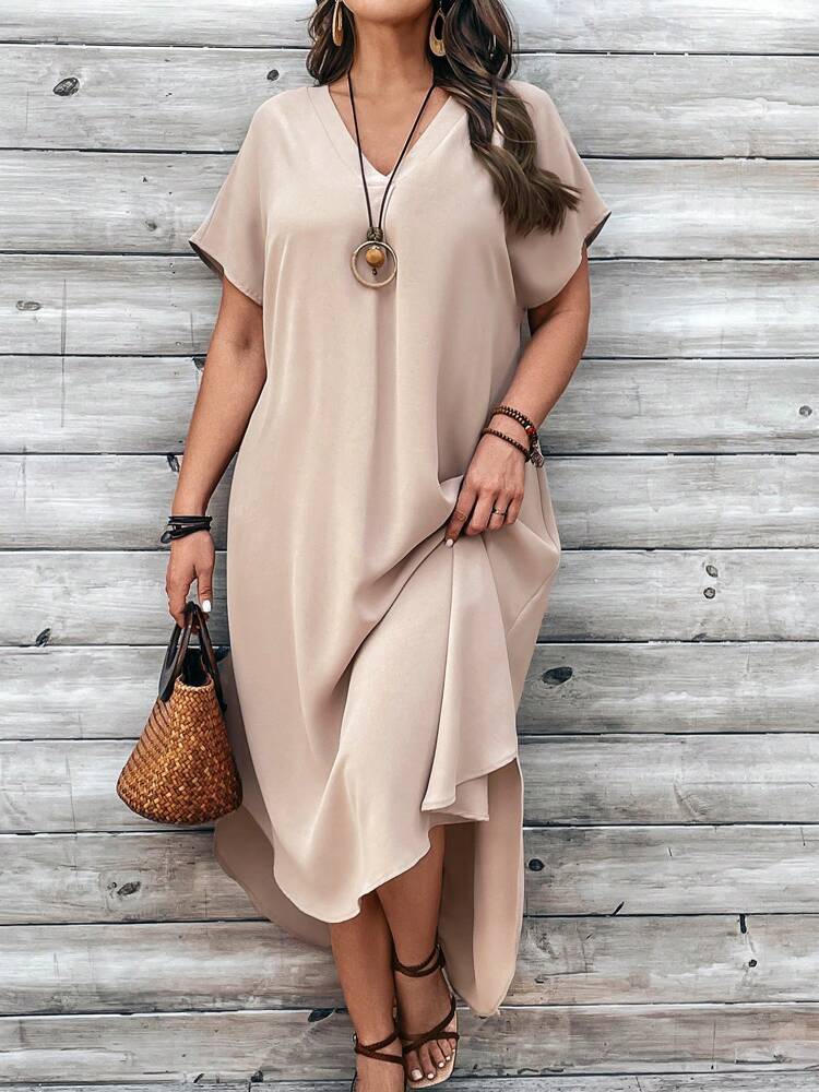Robe fluide grande taille été – Élégance bohème chic tendance 2025