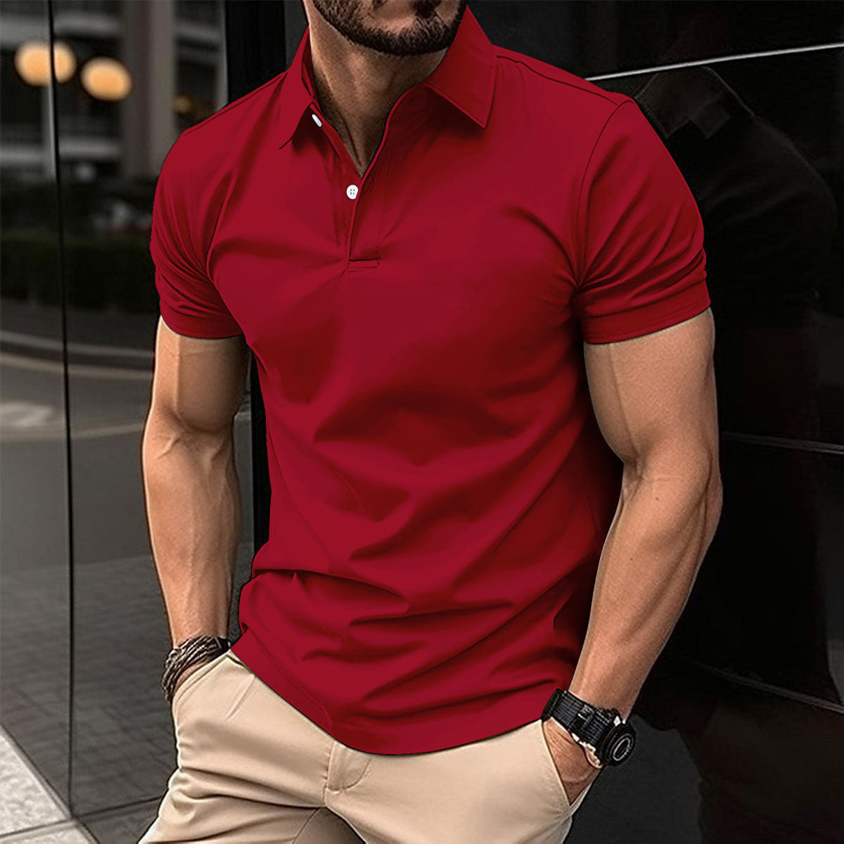 Polo Homme Slim Fit – Chic Décontracté Été