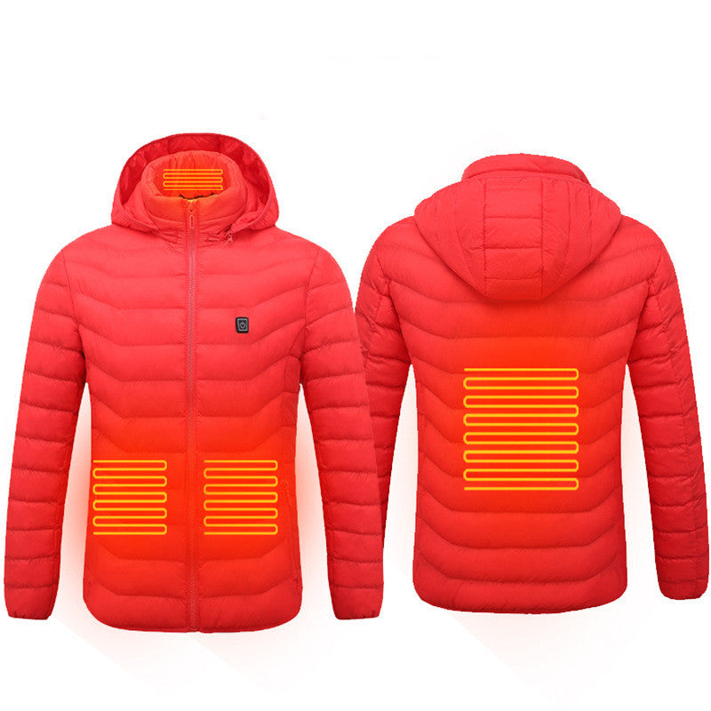 Veste chauffante électrique unisexe – Doudoune chauffée USB avec zones de chaleur, hiver & outdoor