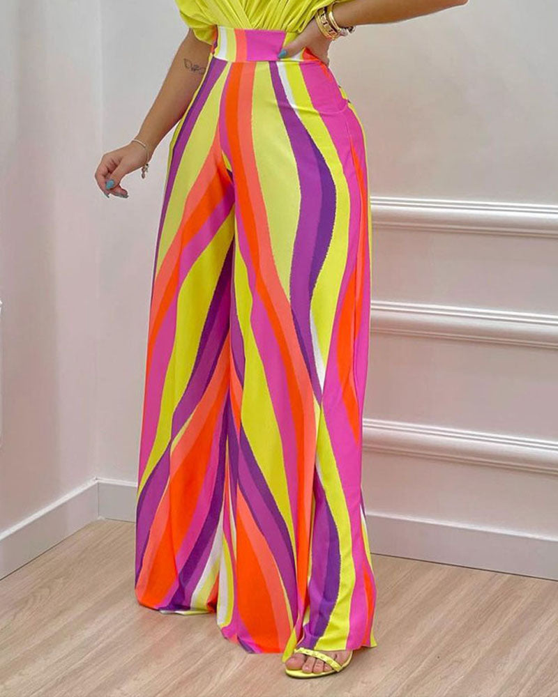COMBINAISON ÉCLATANTE STYLE VACANCES – CHIC & COLORÉE