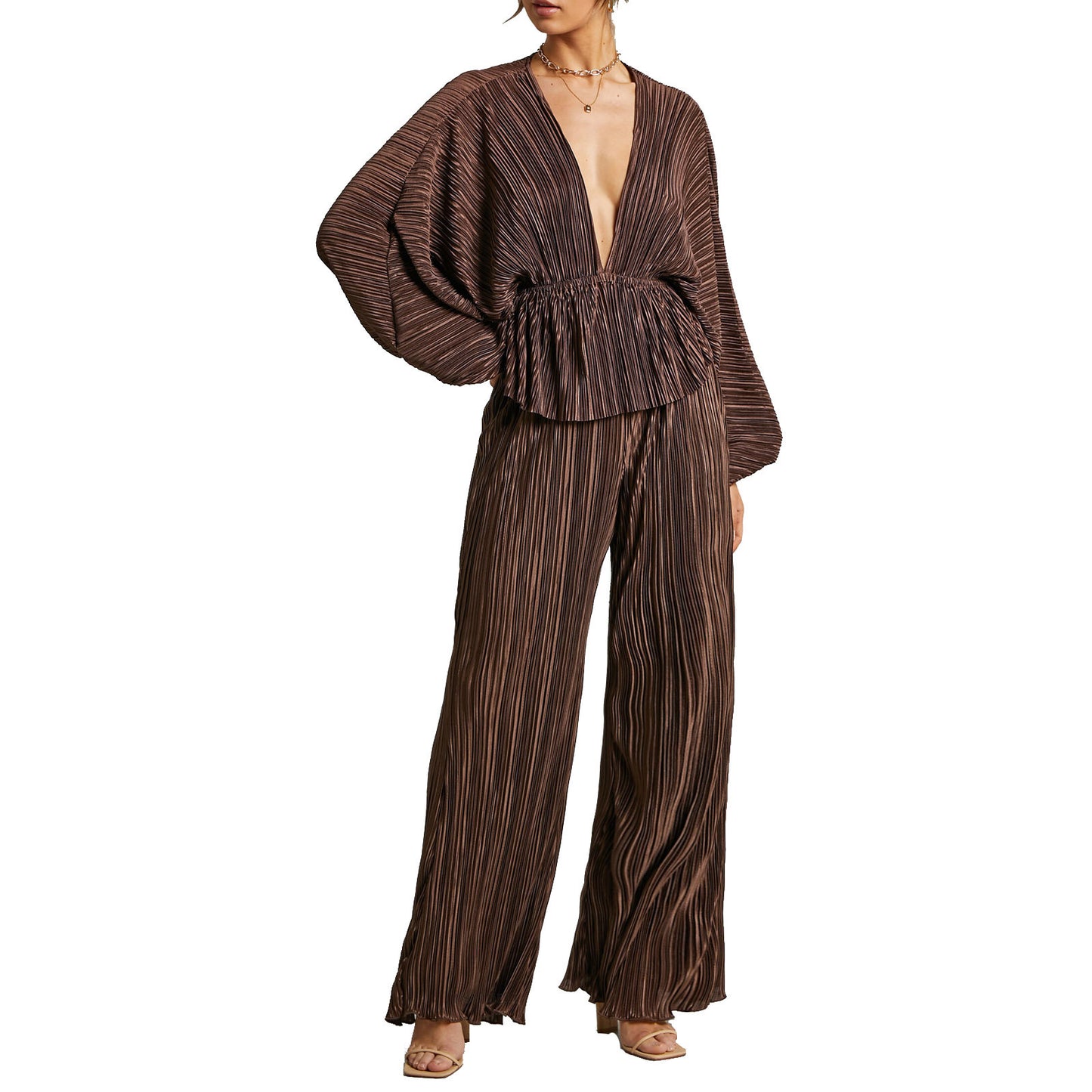 Ensemble Plissé Femme 2 Pièces – Chic & Confort