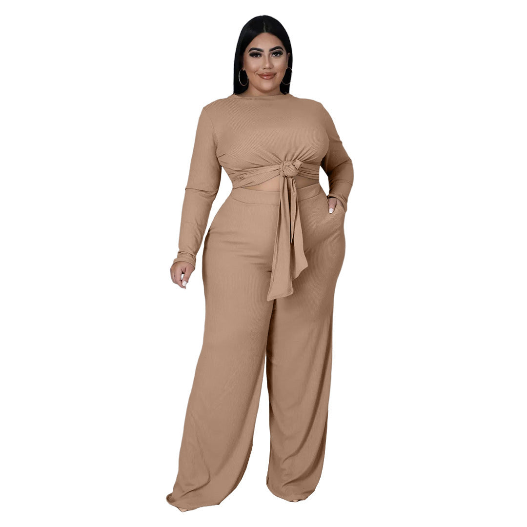Ensemble lounge côtelé marron – confort chic automne-hiver 2025, look casual premium
