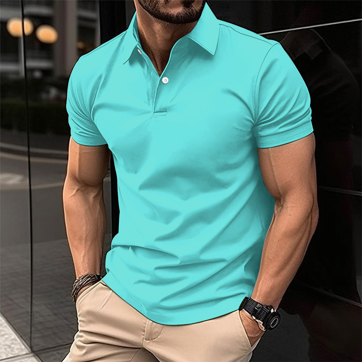 Polo Homme Slim Fit – Chic Décontracté Été